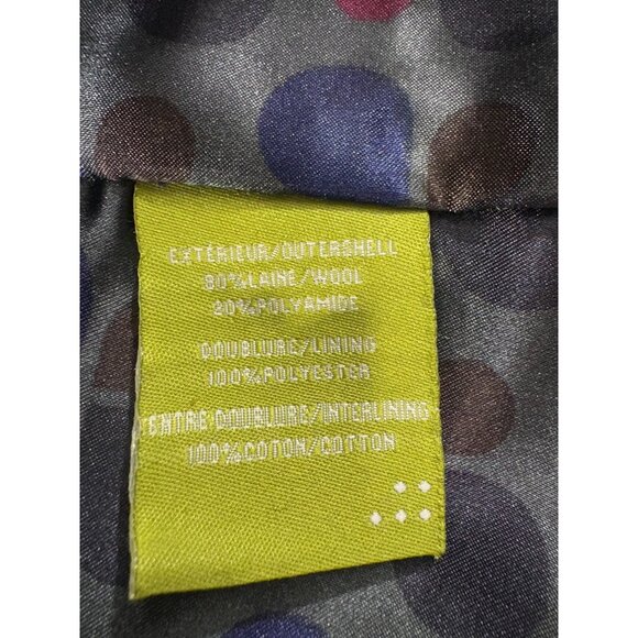 SOIA & KYO wool blend belted coat  Size L color Black - Picture 3 of 8